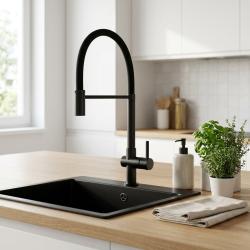 black-kitchen-sink-faucet-modern-design